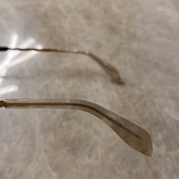 ALEXANDER MCQUEEN WOMENS SUNGLASSES GOLD AND BROWN! Worn once, made in Italy! - Picture 7 of 14